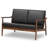 Drogin 50'' Faux Leather Loveseat