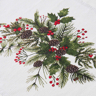 The Holiday Aisle® Pine & Ivy 4-Pack Placemat & 4-Pack Napkin Set