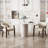 Wexford Collection Set of 2 Mid-Century Modern Upholstered Dining Chairs, Faux Leather Wood Accent Chairs with Arms and Casters for Dining Room, Kitchen or Office-10272574-49655570