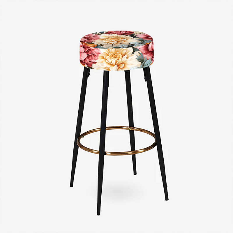 Renaissance Garden Botanical Pattern II - Ensemble de 2 tabourets de bar botaniques