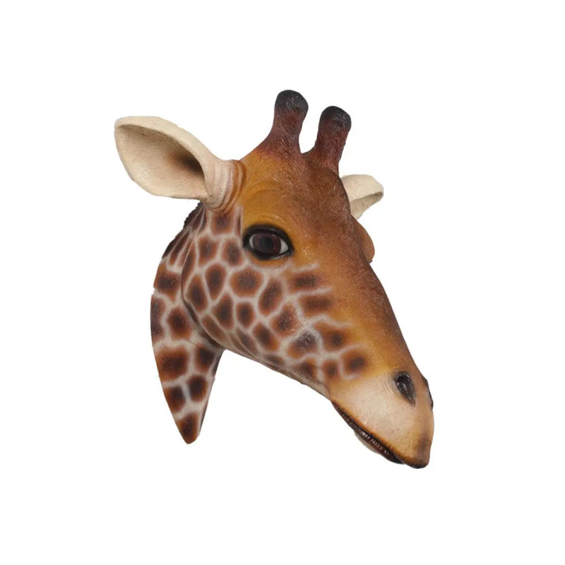 Petite statue de tête de girafe grandeur nature