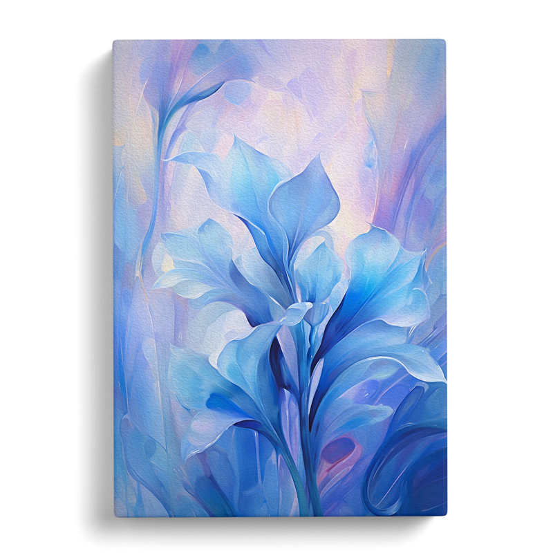 Bluebell Flower Abstract - Print, 50cm H x 35cm W x 3cm D