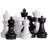 12" Giant Plastic Chess Set with a Quick Fold Nylon Board