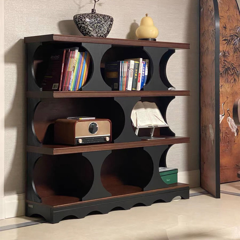 Armoire latérale rétro en bois massif