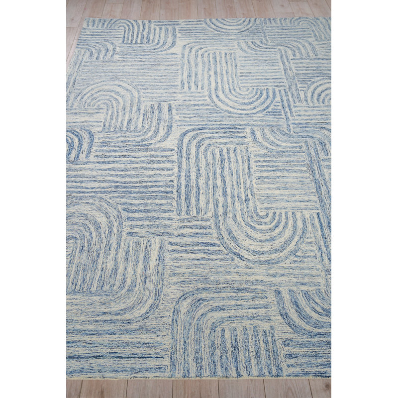 Juno Handmade Geometric Area Rug, Rectangle 9' x 12'