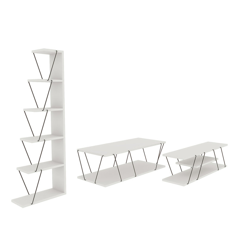 Ensemble de meubles de salon, Blanc