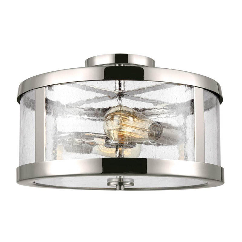 Kingsley Glass Semi Flush Mount
