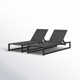 Clian 26.5'' Outdoor Aluminum Chaise Lounge Set