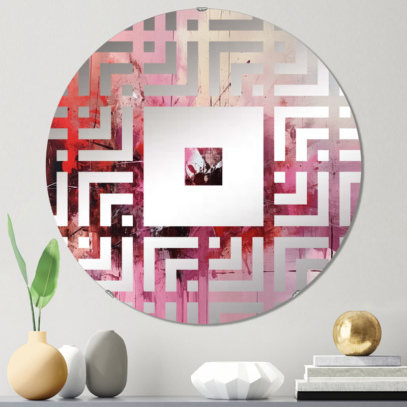 Aleynah - Miroir mural carré, 31,4 po x 31,4 po