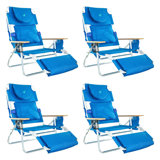 Folding Beach Chair with Cushions
