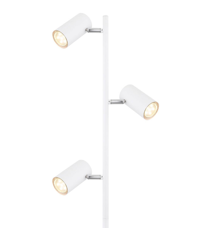 Raahil 154cm Traditional Floor Lamp, White
