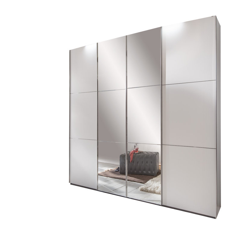 Hamdiye 4 Door Manufactured Wood Wardrobe