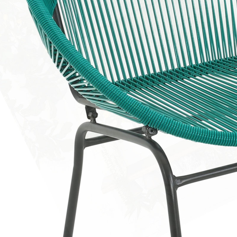 Chaise d'extérieur en osier, Sarcelle