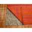 8'x10'1" Sunset Colours Plain Solid Design Wool and Silk Hand Knotted Rug G76210