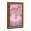 Art sur toile, branches de fleurs de cerisier roses sur l'eau ondulée-1088002991