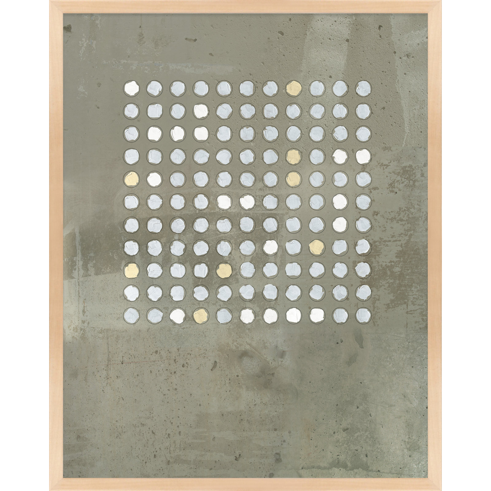 Circles In Squares 2 by Jacques Pilon, Brown, 25" H x 20" W x 1.25" D