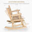 Chaise berçante en bois pour 2 personnes Outsunny