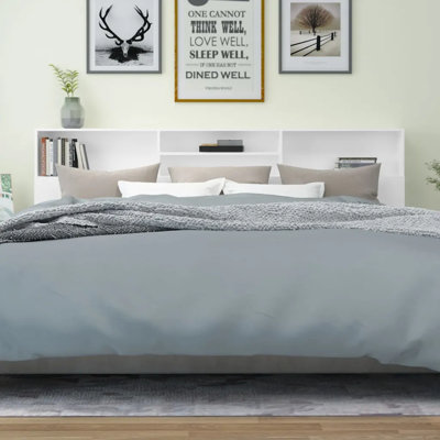 Headboard Cabinet Bedroom Home Indoor Bookcase