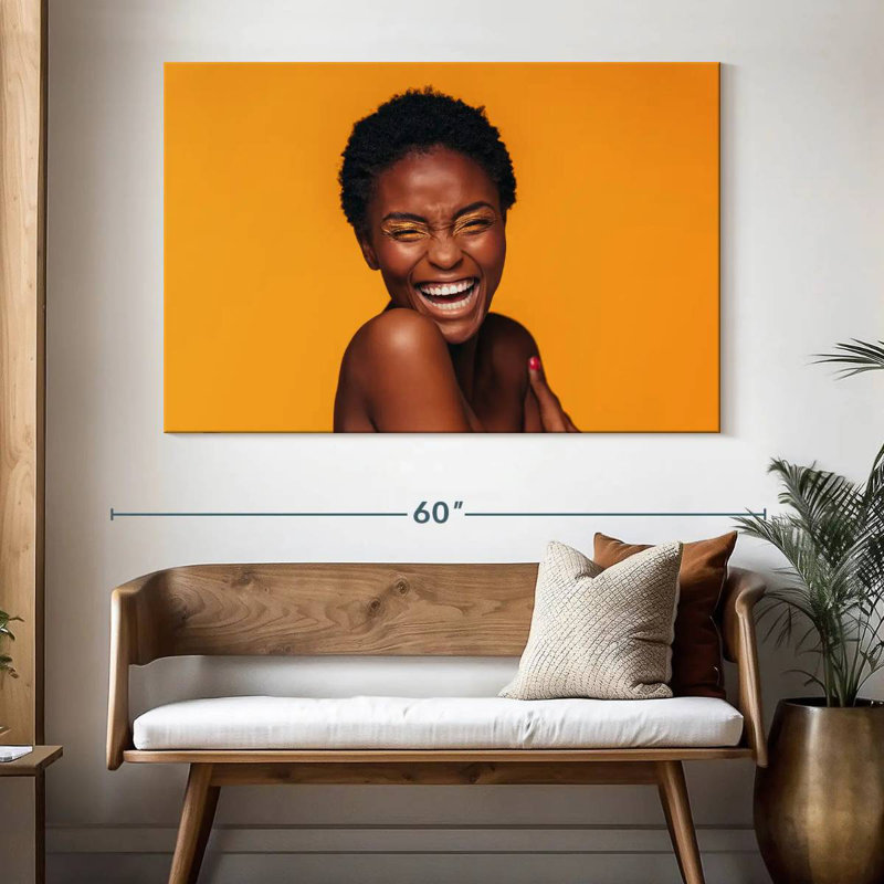 Portrait souriant de la Navette, H 34 po x l 51 po