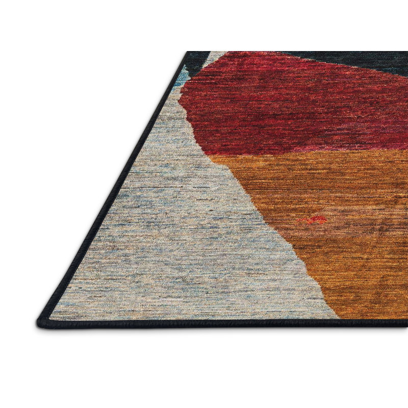 Angjelin Abstract Indoor Rug, Rectangle 8' x 10'