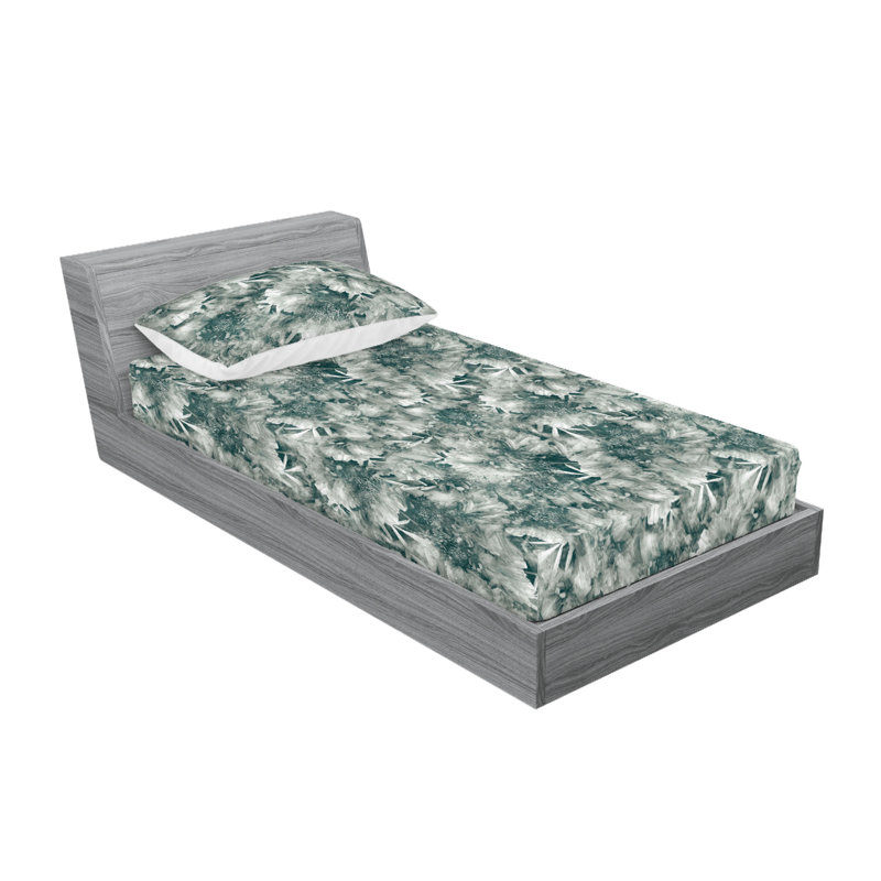 Drap-housse et taies décoratives 3 pièces Ambesonne, Ensemble de draps pour lit simple TG avec 1 taie d