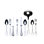 Boheme Flatware Set with H/H Knives - 75 Pieces - Stainless Steel