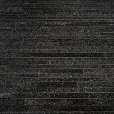 SAMPLE-Dominion Thin Strip 11.81 in x 23.62 in Matte Limestone Look Porcelain Floor and Wall Mosaic Tile