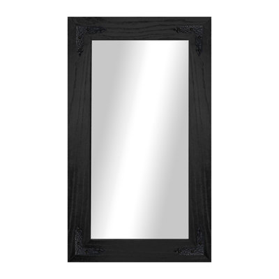 Gracie Oaks Ozark Hardwood Mirror With Decorative Corner Brackets