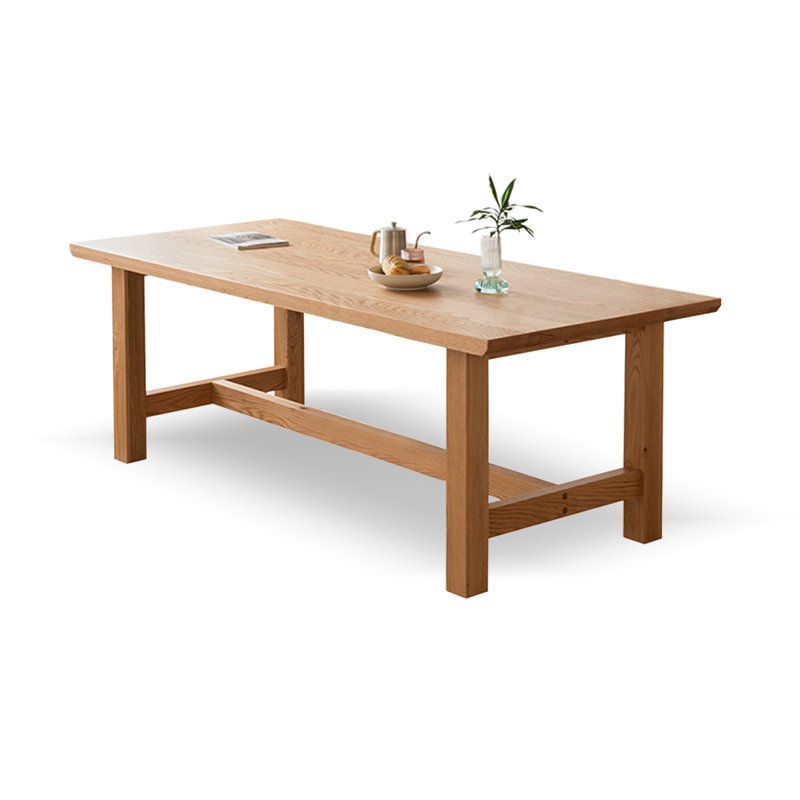 Burlywood Rectangular Solid Wood Butterfly Leaf  Dining Table, 29.53"H x 62.99"L x 33.46"W