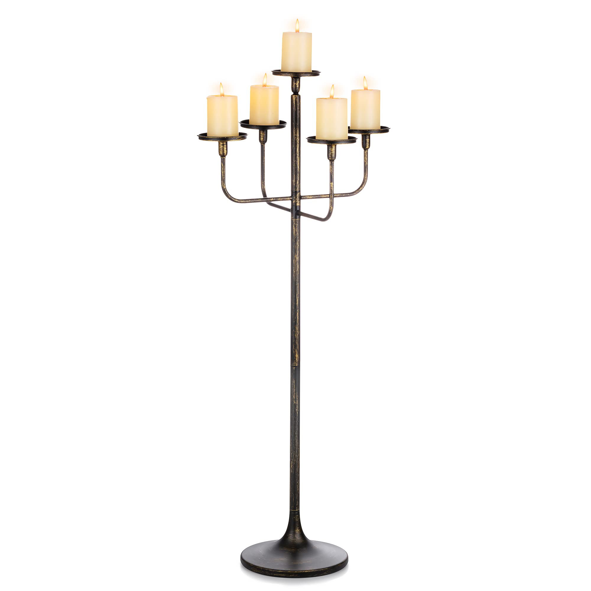 Red Barrel Studio® Candelabra Tall Candle Holder - 47 Inch Floor Candle ...