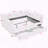 Gingham Daybed Storage Drawers USB Port Wave Shaped Linen Fabric-319670699-319670698