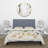 Vintage Blossoming Flower I - Traditional Duvet Cover Set - Microfiber Polyester-66390444