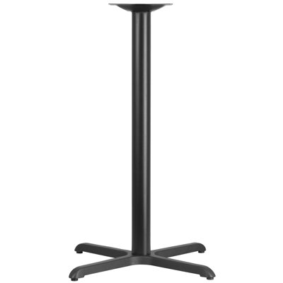 Beverly Restaurant Table X-Base with 3" Dia. Bar Height Column