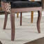 Chaise de salle à manger Ultra Side chairs Chaises en tissu épaissi avec pieds en bois massif aux tons neutres head Tête de clou bronze ， Ensemble de 2