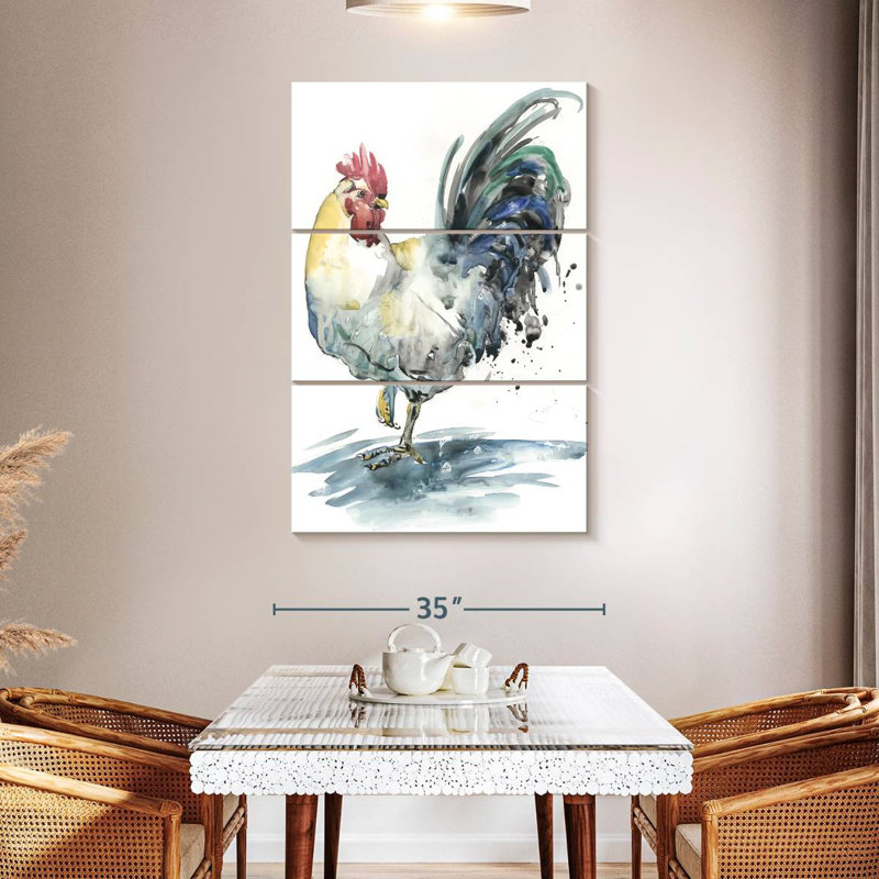 Brampt Rooster Splash I, H 50 po x l 32 po