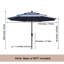 Parasol de marché pour patio 10 pi Mossas-70177451