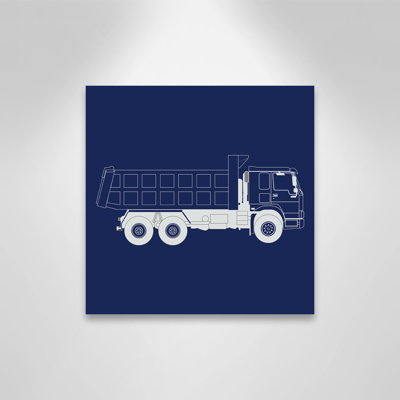 Camions, camions, art sur toile 3 '