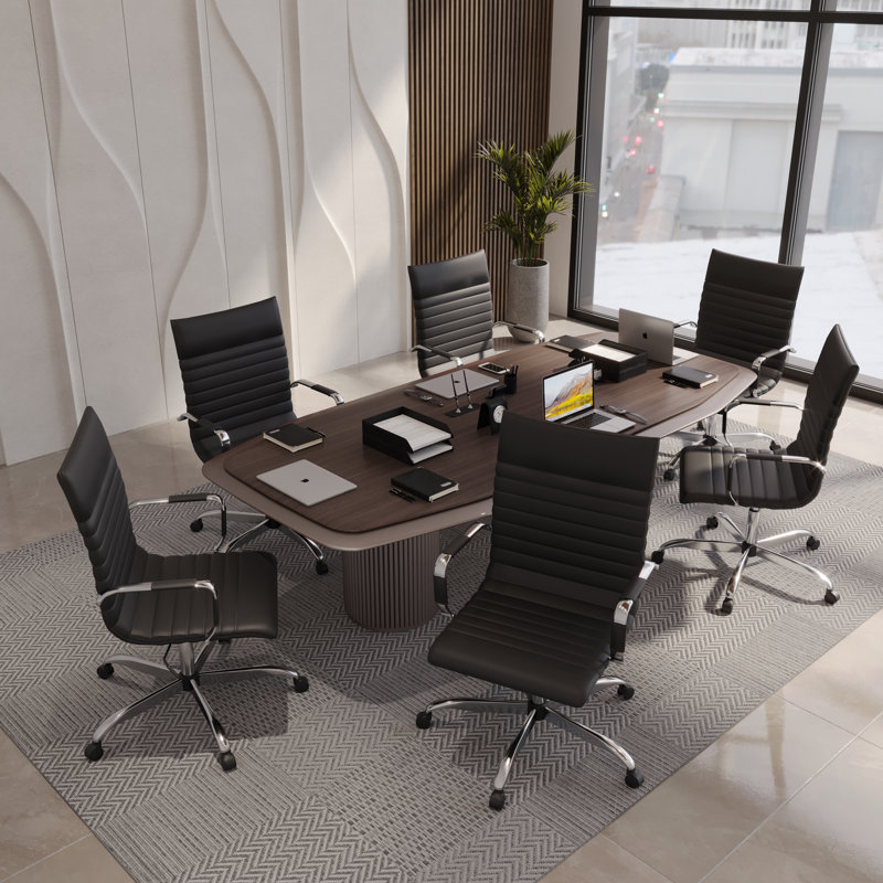 Fauteuil de conférence ergonomique Sorrells, Noir