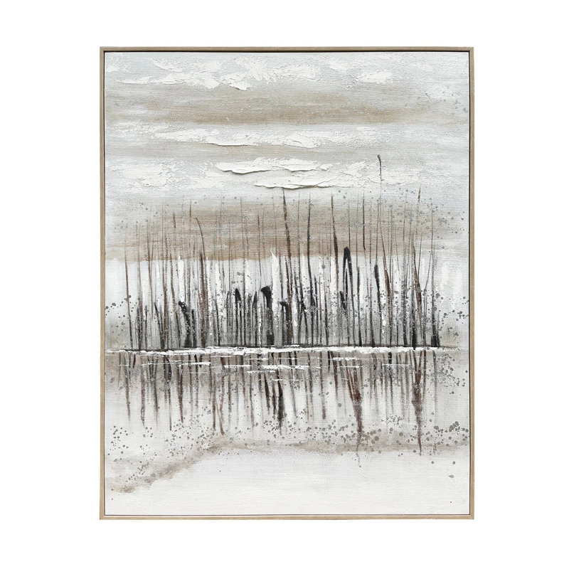 Boone Rustic Nature-Inspired Framed Canvas Wall Art