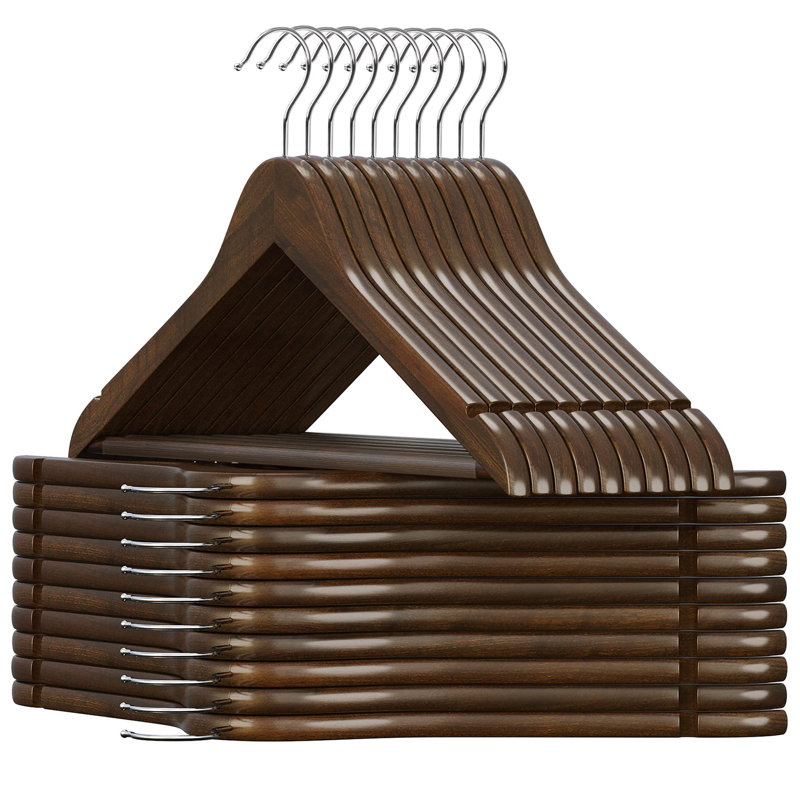 Beanland Manufactured Wood Standard Hanger, Dark Walnut