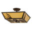 Rustic Lodge 3 - Light Semi Flush Mount