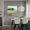 Lumière contemporaine contemporaine pré avec art turquoise