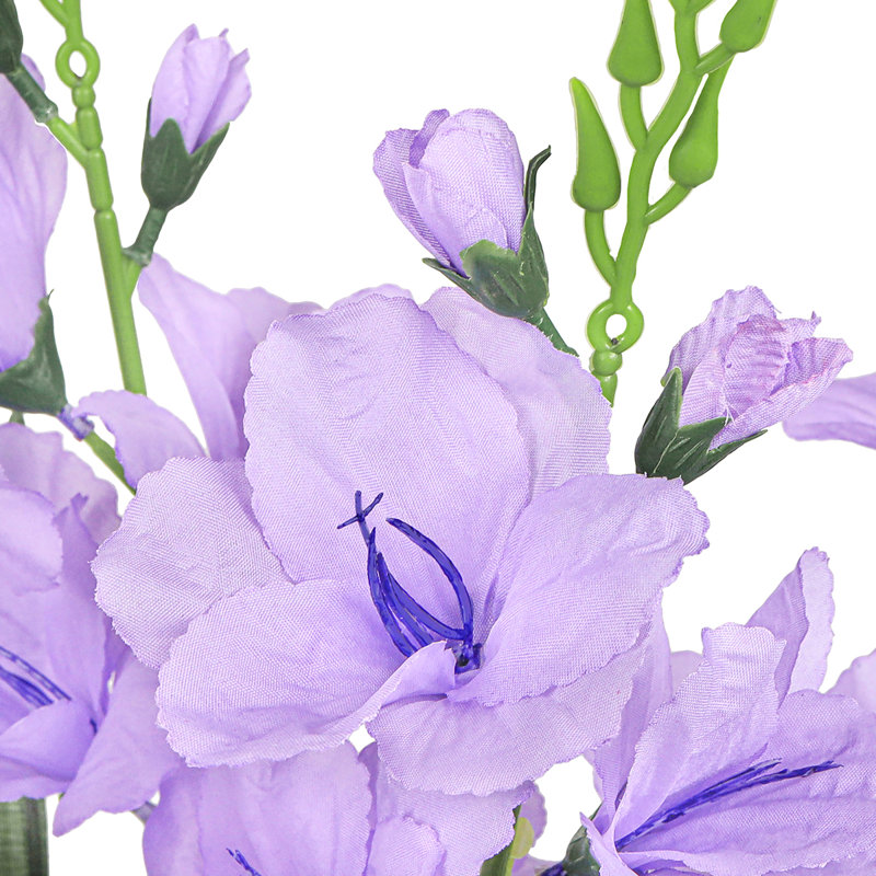 Artificial Gladiolus Flower Bush, Lavander