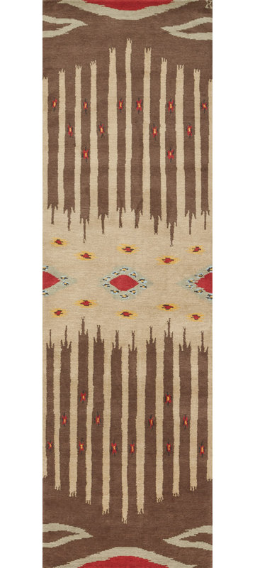 Mesa Handmade Wool Area Rug, Runner 3' x 12'