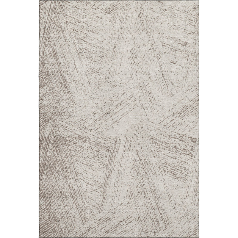Premium Machine Washable Natoma AMF991 Lines Rug, Rectangle 10' x 14'