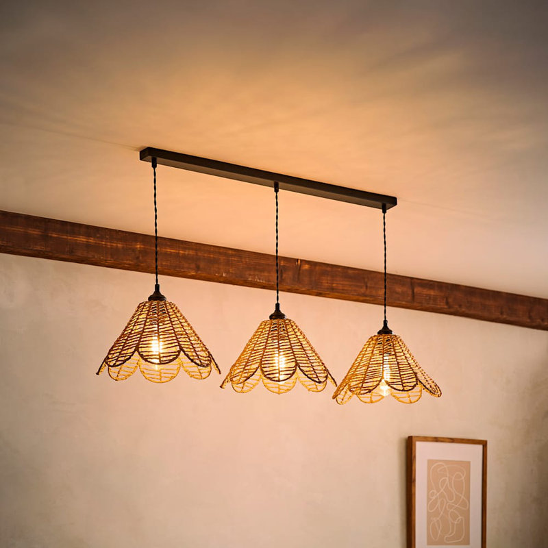 3 - Light Matte Black Pendant, No
