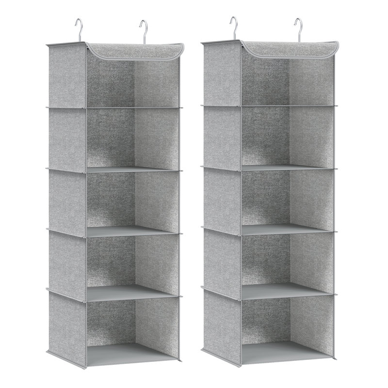 Fabric Hanging Organiser, White