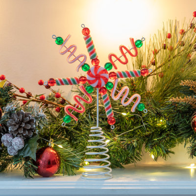 Candy Snowflake Tree Topper Decorative Accent