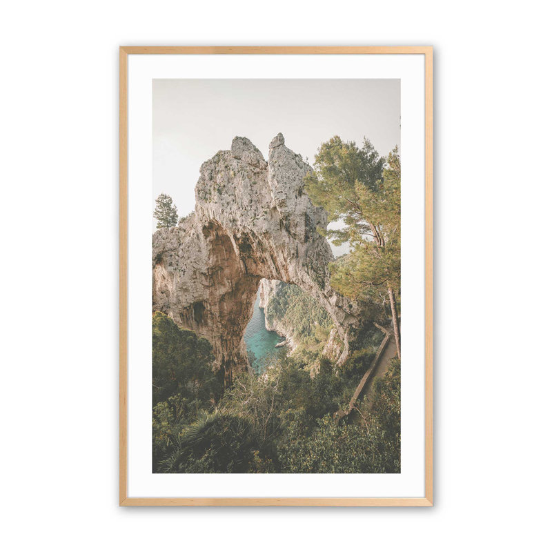Imprimé d'arche de la nature, H 11 po x l 9 po x P 1,25 po, Érable brut encadré