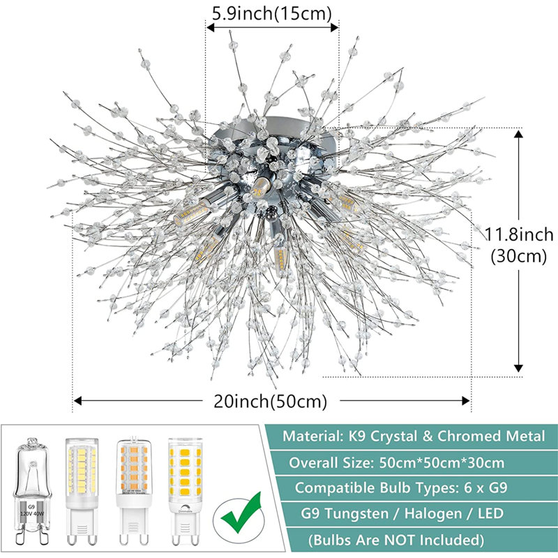 Flush Mount, Chrome